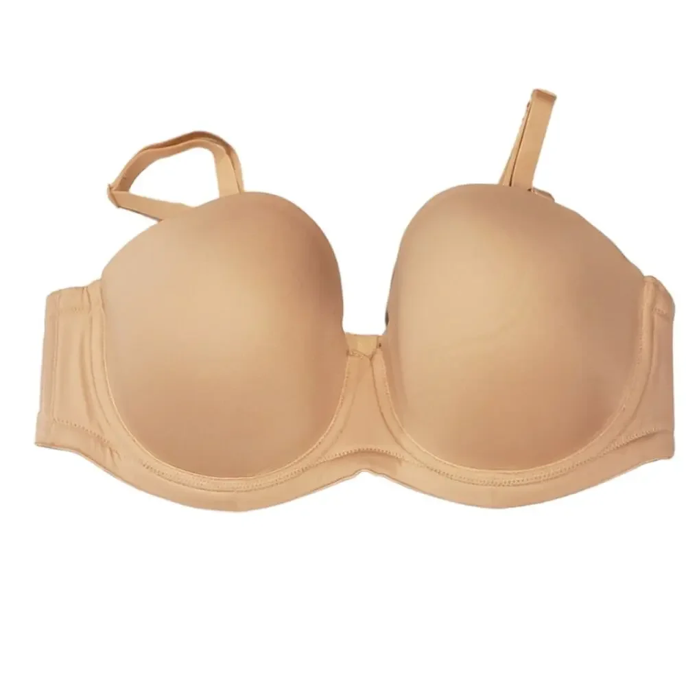 Wacoal Bra Strapless Convertible Red Carpet Sand Size 40C Underwire Full Figure - Picture 6 of 13